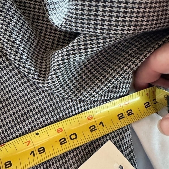 Crescent Drive black‎ & white check/ houndstooth duster/ trenchcoat. NWT - Picture 8 of 12